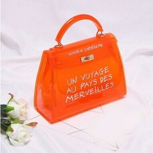 🚨⬇️💥NEW ARRIVAL!💥 Orange Crossbody Jelly Bag